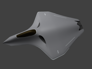 sixth generation stealth fighter 1 3D Model