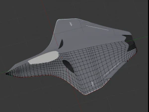 sixth generation stealth fighter 1 3D Model