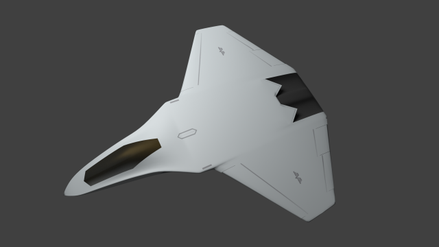 sixth generation stealth fighter 2 Modelo 3D .c4d .max .obj .3ds .fbx .stl .blend 