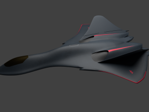 stealth fighter jet 3D Model