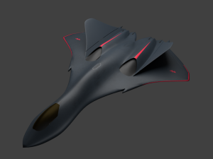 stealth fighter jet 3D Model