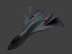 stealth fighter jet 3D Model
