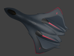 stealth fighter jet 3D Model