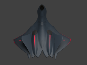 stealth fighter jet 3D Model
