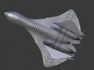 stealth fighter jet 3D Model
