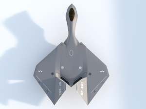 silent falcon the next generation stealth fighter jet Modelo 3D