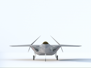 silent falcon the next generation stealth fighter jet Modelo 3D