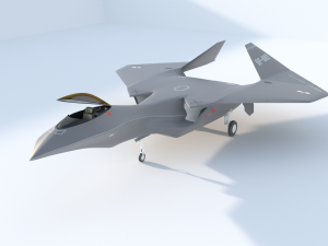 silent falcon the next generation stealth fighter jet Modelo 3D