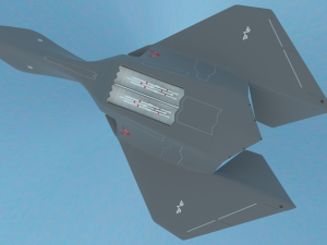 silent falcon the next generation stealth fighter jet Modelo 3D