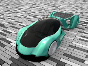 The volt futuristic ev hypercar 3D Model
