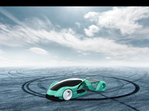 The volt futuristic ev hypercar 3D Model