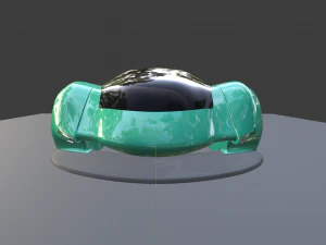 The volt futuristic ev hypercar 3D Model
