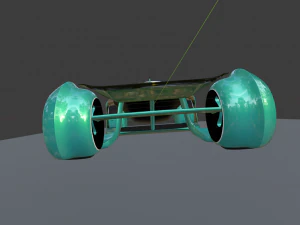 The volt futuristic ev hypercar 3D Model