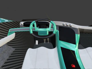 The volt futuristic ev hypercar 3D Model
