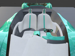 The volt futuristic ev hypercar 3D Model