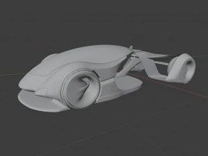 The volt futuristic ev hypercar 3D Model
