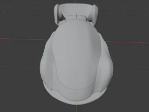The volt futuristic ev hypercar 3D Model