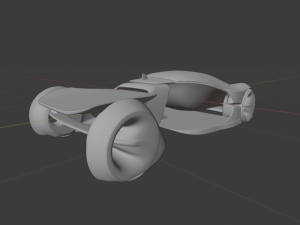 The volt futuristic ev hypercar Modelo 3D