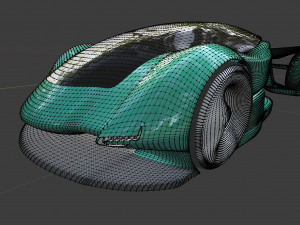 The volt futuristic ev hypercar Modelo 3D