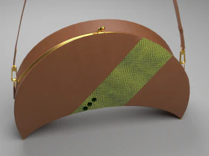 The Crescent Handbag Retro and Chic 3D Model