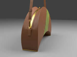 The Crescent Handbag Retro and Chic 3D Модель