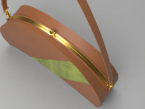 The Crescent Handbag Retro and Chic 3D Model