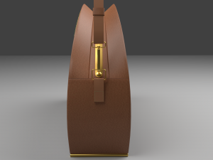 The Crescent Handbag Retro and Chic 3D Модель