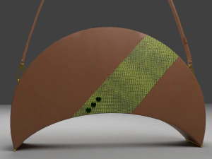 The Crescent Handbag Retro and Chic 3D Model