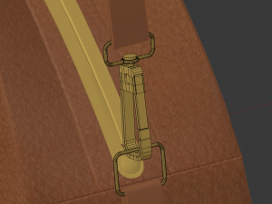 The Crescent Handbag Retro and Chic 3D Модель