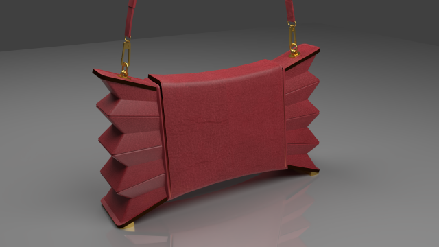 The Accordion Handbag Catchy and Class 3D 모델 .c4d .max .obj .3ds .fbx .stl .blend 