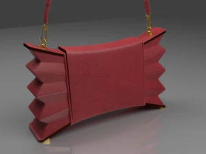 Le sac &agrave; main accord&eacute;on accrocheur et classe Modèle 3D