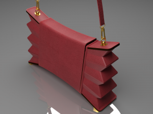 The Accordion Handbag Catchy and Class 3D 모델