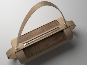 The cylindrical handbag style and luxury Model 3D