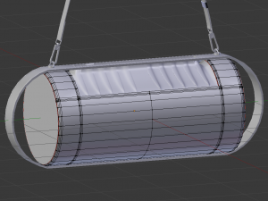The cylindrical handbag style and luxury Model 3D