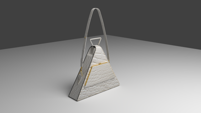 The Triangular Handbag catchy and Luxury 3D मॉडल .c4d .max .obj .3ds .fbx .stl .blend 