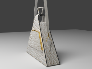 The Triangular Handbag catchy and Luxury 3D मॉडल