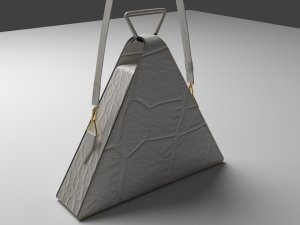The Triangular Handbag catchy and Luxury 3D मॉडल