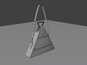The Triangular Handbag catchy and Luxury 3D मॉडल