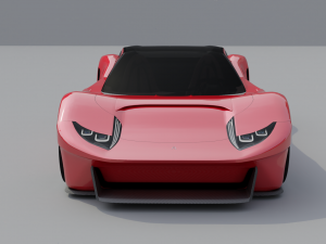 VEGA supercar virility and character Modèle 3D