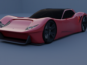 VEGA supercar virility and character Modèle 3D