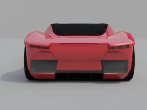 Kejantanan dan karakter supercar VEGA Model 3D