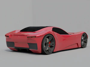 Kejantanan dan karakter supercar VEGA Model 3D