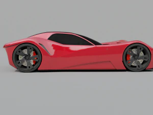 Kejantanan dan karakter supercar VEGA Model 3D