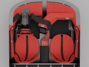 Kejantanan dan karakter supercar VEGA Model 3D