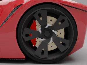 Kejantanan dan karakter supercar VEGA Model 3D