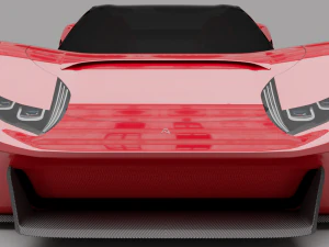 Kejantanan dan karakter supercar VEGA Model 3D