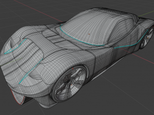 VEGA supercar virility and character Modèle 3D
