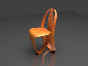 The Cocoon chair inspired by nature 3D 모델