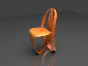 Krzesło Cocoon inspirowane naturą Model 3D