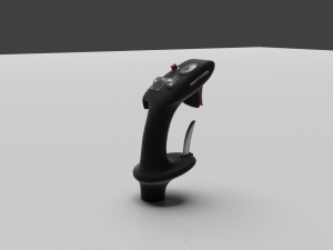 Stick for fighter jet Model 3D